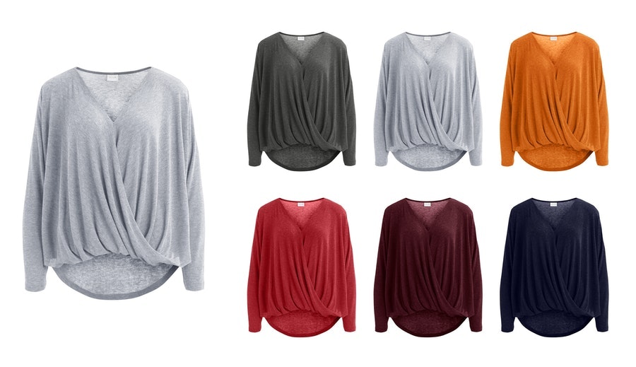 Closeup of color changed blouse photos from prior screenshot